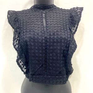 Black lace top size Large